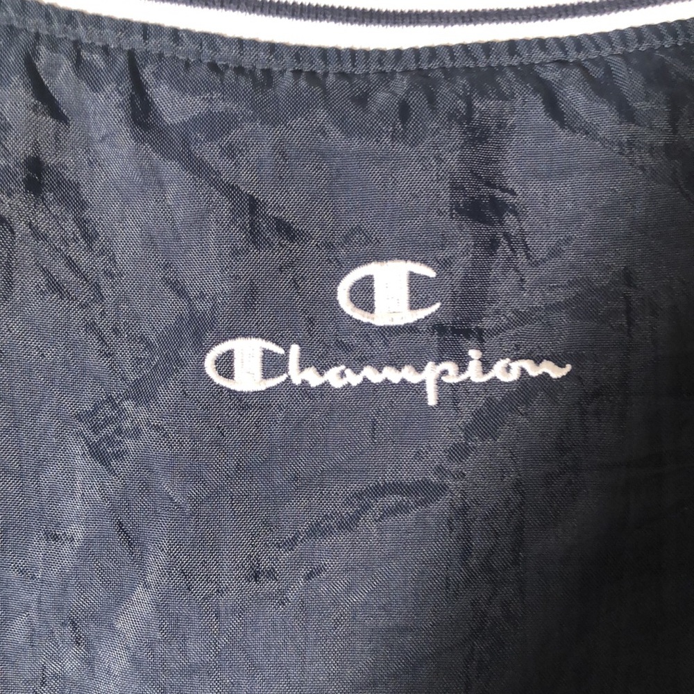 Champion Y2k men’s drawstring nylon pullover jacket - Picture 11 of 15
